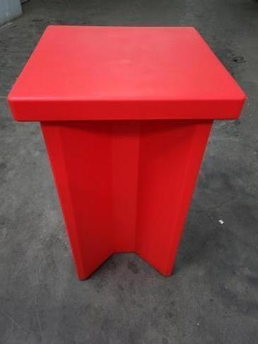 Stehtisch "SLIDE X2" in rot (Beleuchtung möglich)