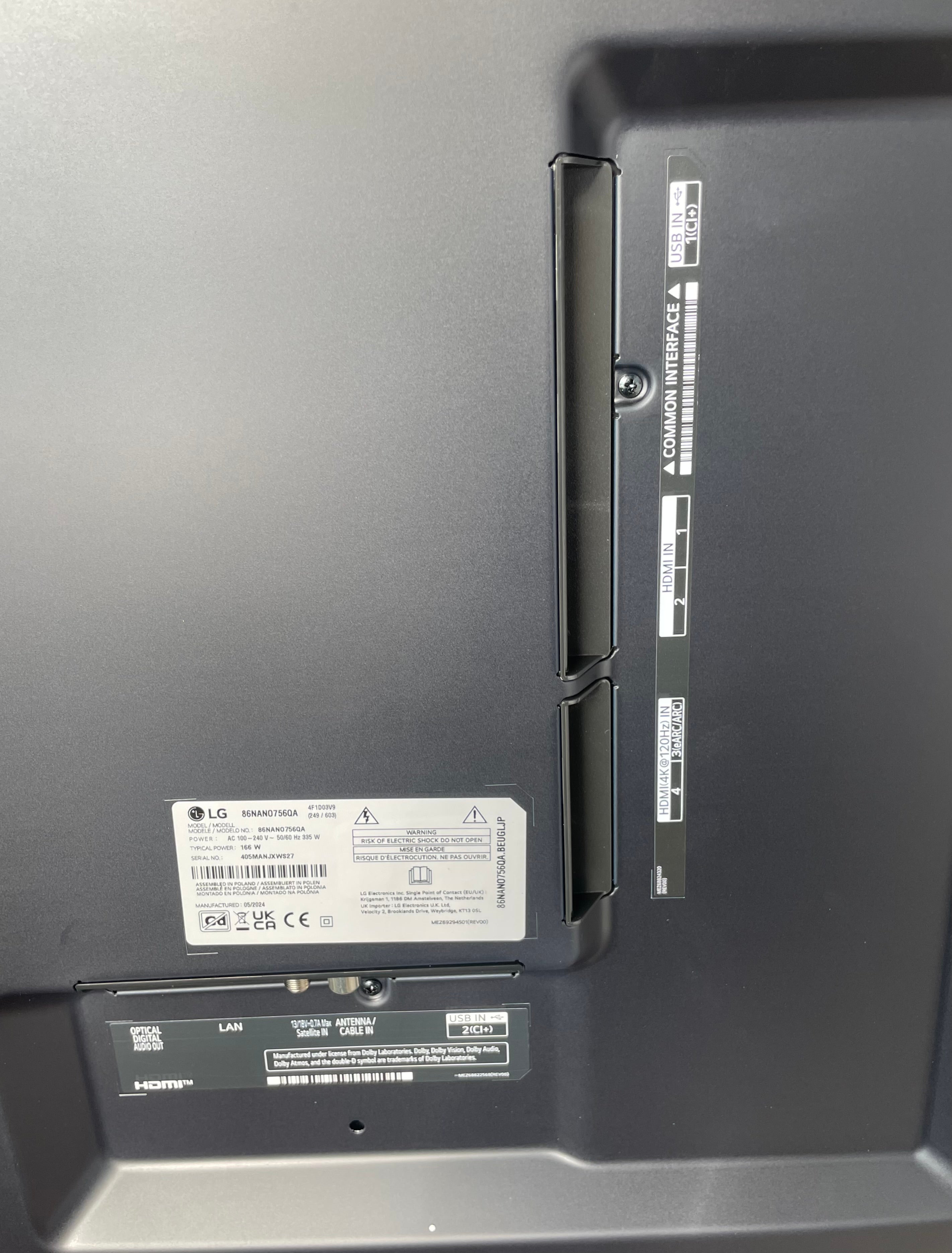 Fernseher / TV / Monitor / 86 Zoll / 86 / LG mieten – 3
