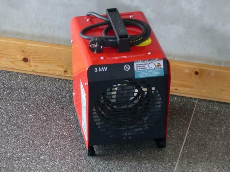 3 KW Elektroheizgebläse Heizer mieten bei Bauma