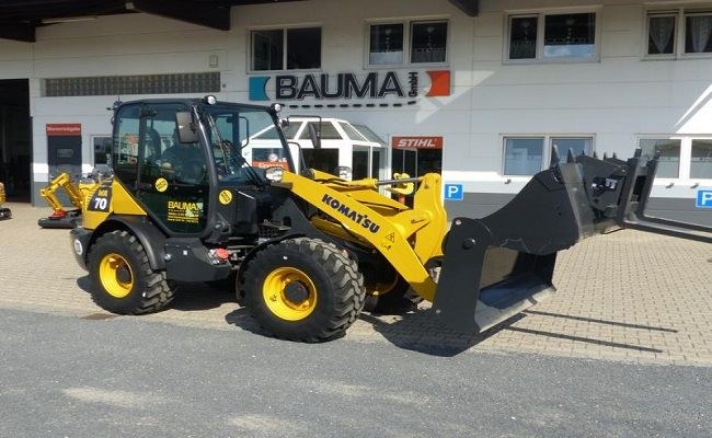 Stapler 900 Liter Radlader mieten bei Bauma – für Schüttgut & Paletten – 4
