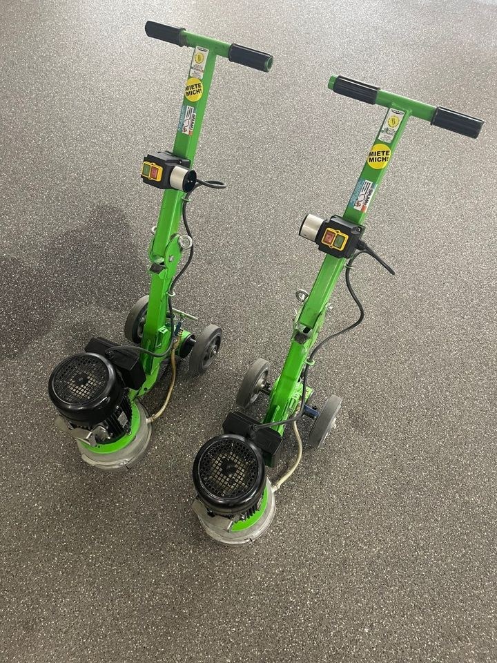 Fliesenkleber entfernen,Estrichschleifer mieten bei Bauma