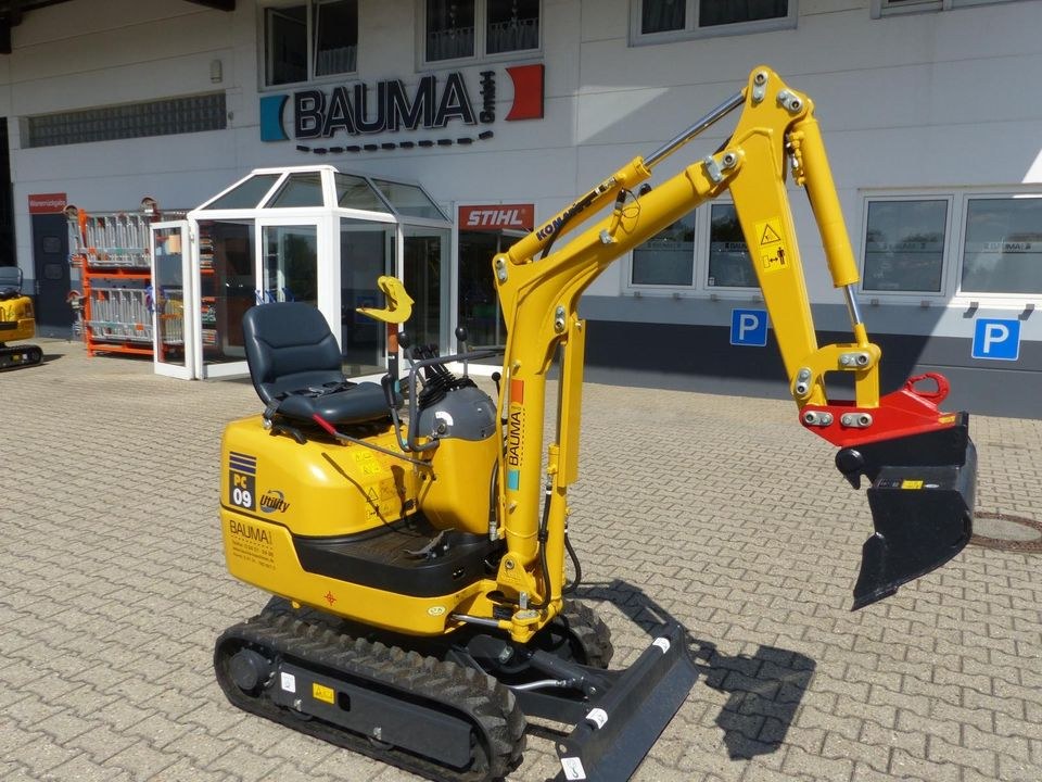 GK Kettenbagger Schaufellader Bagger 1 to mieten bei Bauma