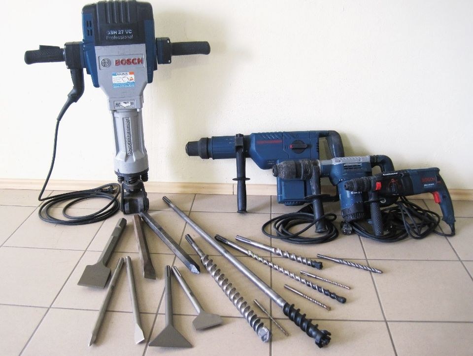 Boschhammer Stemmhammer Boschstemmer mieten bei Bauma