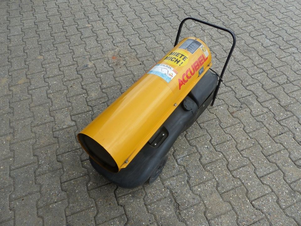 Heizturbine Dieselheizung mieten bei Bauma – trocken und warm