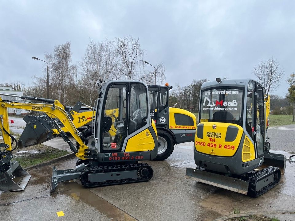 Minibagger Wacker Neuson ET18 EZ36 Baumaschinen mieten in Zehdenick – 4