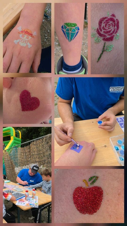 Glitzer-Tattoos mieten in Südharz – Kinderanimation mit Betreuung – 2