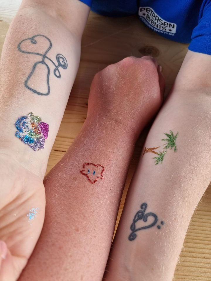 Glitzer-Tattoos mieten in Südharz – Kinderanimation mit Betreuung – 4