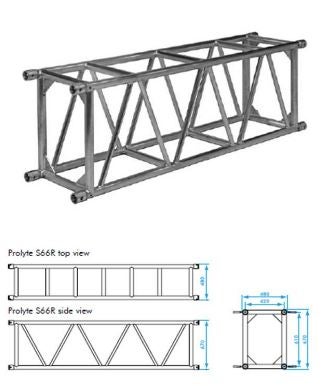 Prolyte S66R-L200 Aluminiumtraverse 200 cm lang