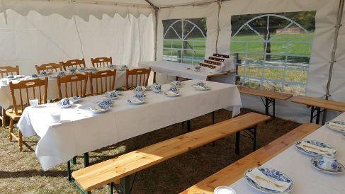 Bierbänke Biertische Bierzeltgarnitur 50/70cm Tische Bänke mieten – 3