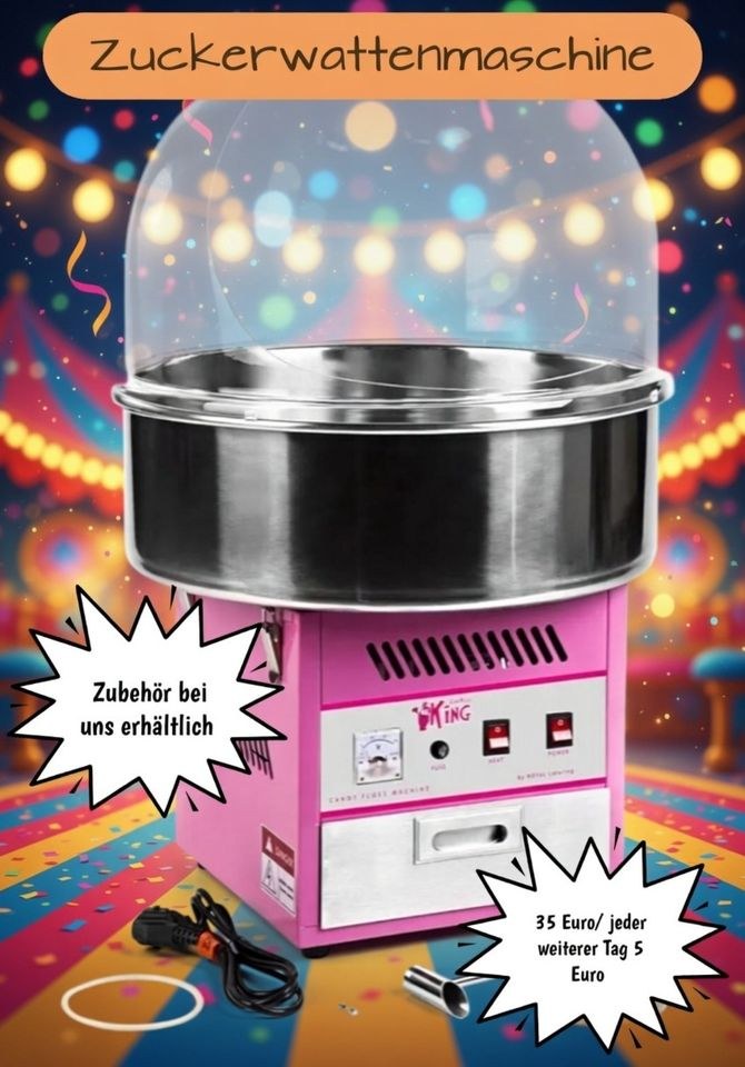 Zuckerwattemaschine Popcornmaschine Zuckerwatte mieten in Tottleben