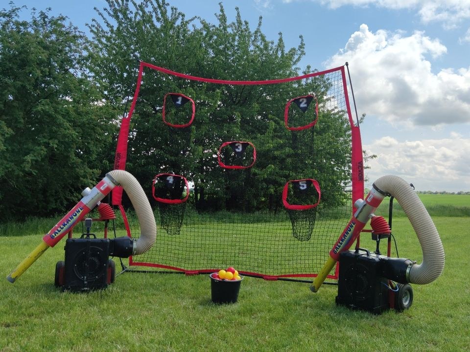 Ballschusskanone Ballschussspiel Bälle schießen mieten in Tottleben – 2