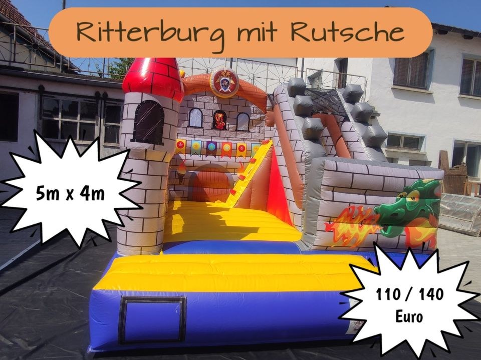 Hüpfburg Multiplay Rutsche Kindergeburtstag mieten in Tottleben – 3