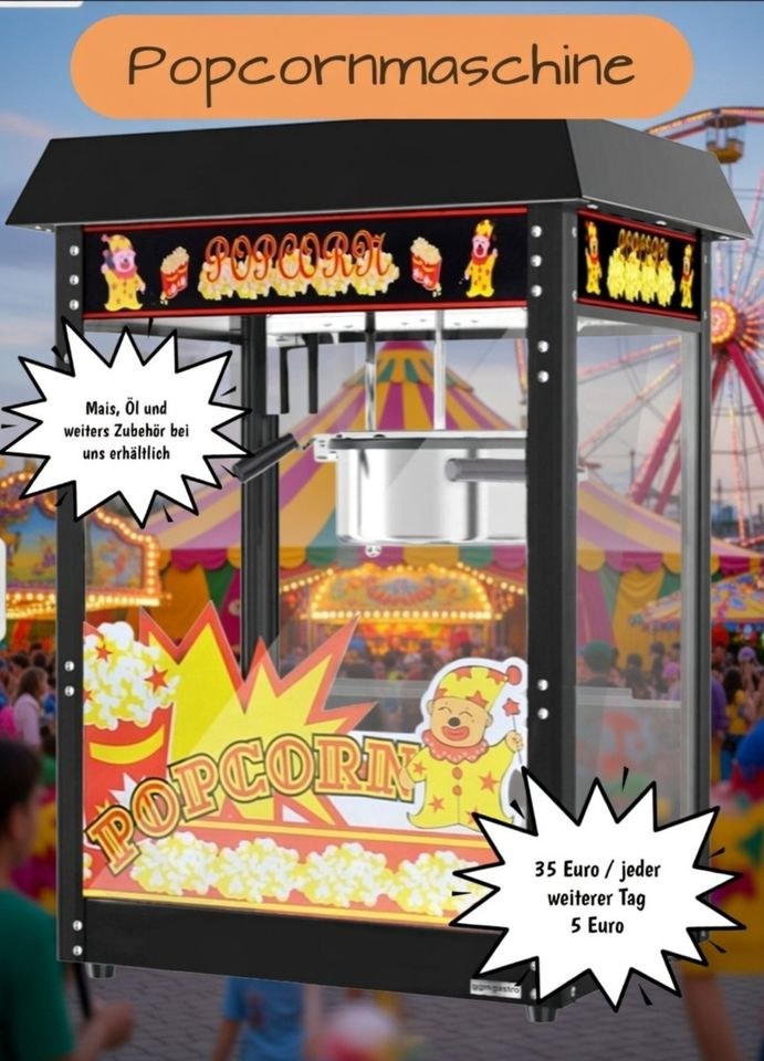 Zuckerwattemaschine Popcornmaschine Zuckerwatte mieten in Tottleben – 2