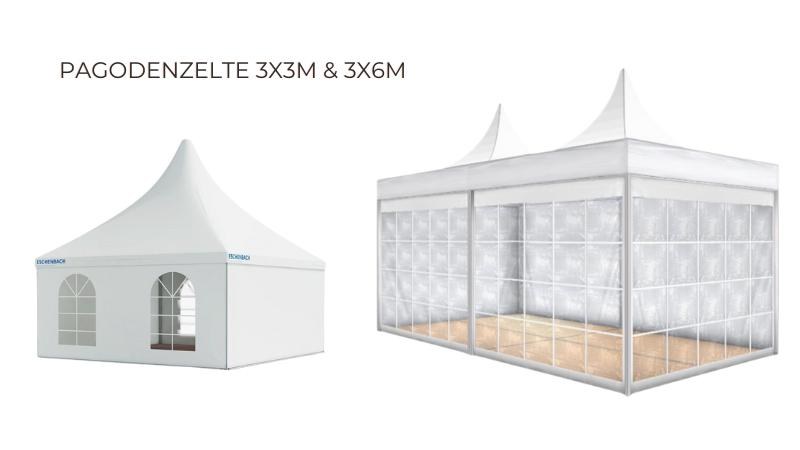 Pagodenzelt / Pagode / Festzelt in den Größen 3x3m oder 3x6m Ideal für mieten in Dresden