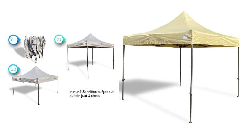 Faltpavillion / Zelt / Pavillion Beige 3x3m z.b für Schuleinführung, H mieten in Dresden