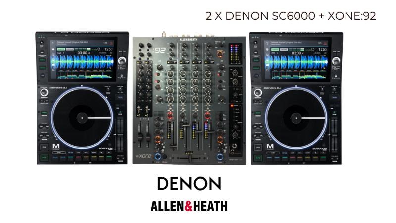 CDJ Set / DJ Technik / CD Player - Denon SC 6000 + Allen & Heath XONE mieten in Dresden