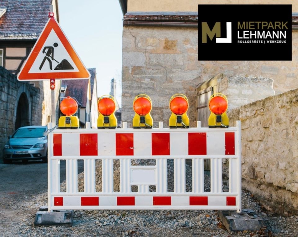 Baustellenabsperrung Absperrung Bauzäune mieten in Waigolshausen