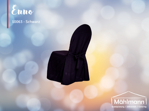 Elegante Stuhlhusse/ Überzug mit Schleife - Baumwolle - verschiedene Farben - Hochzeit & Event - Versand – 2