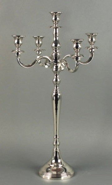 Kerzenständer - 5-armig - Gold, Silber, Kupfer und Weiß - Hochzeit - Dekoration - Versand – 2