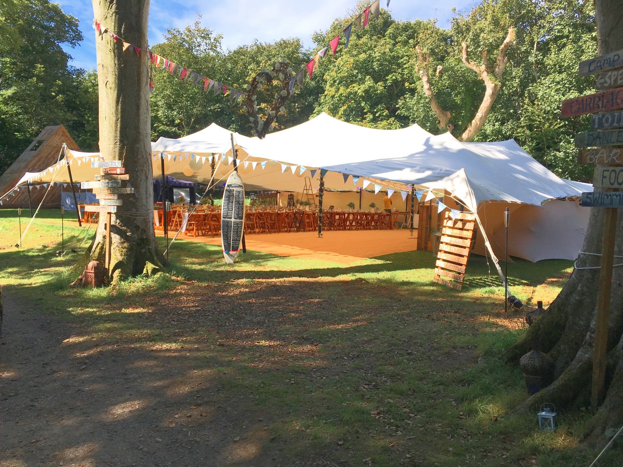 10x15m Partyzelt/ Stretchzelt/ Flexzelt - Hochzeit - outdoor Event – 2