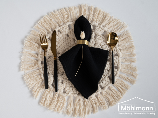 Serviettenring - Gold - Edel - Hochzeit & Event - Versand