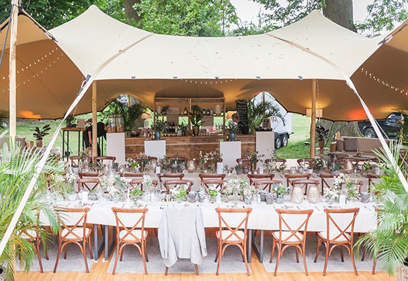 10x15m Partyzelt/ Stretchzelt/ Flexzelt - Hochzeit - outdoor Event – 4