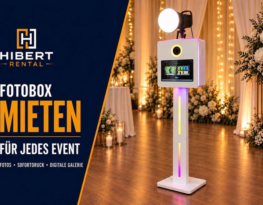 FOTOBOX PRO mieten bei Hibert Rental – das Highlight auf jeder Feier