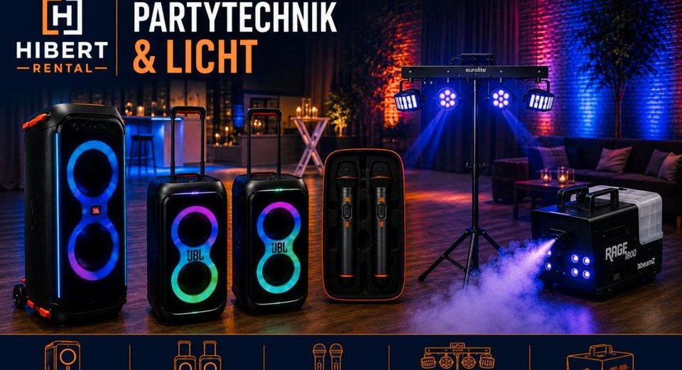 KARAOKE SET ✨BEAMER ✨JBL 710 Mikrofone mieten bei Hibert Rental – 4