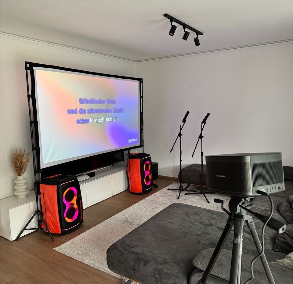 KARAOKE SET ✨BEAMER ✨JBL 710 Mikrofone mieten bei Hibert Rental – 2