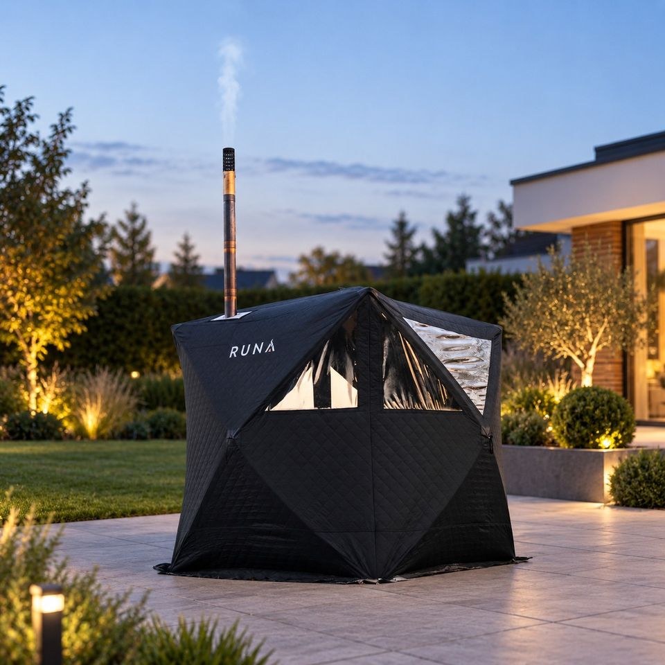 RUNA Zeltsauna Saunazelt mobile Sauna mieten bei Hibert Rental – 3