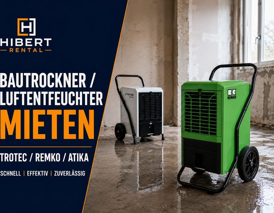 BAUTROCKNER LUFTENTFEUCHTER mieten bei Hibert Rental