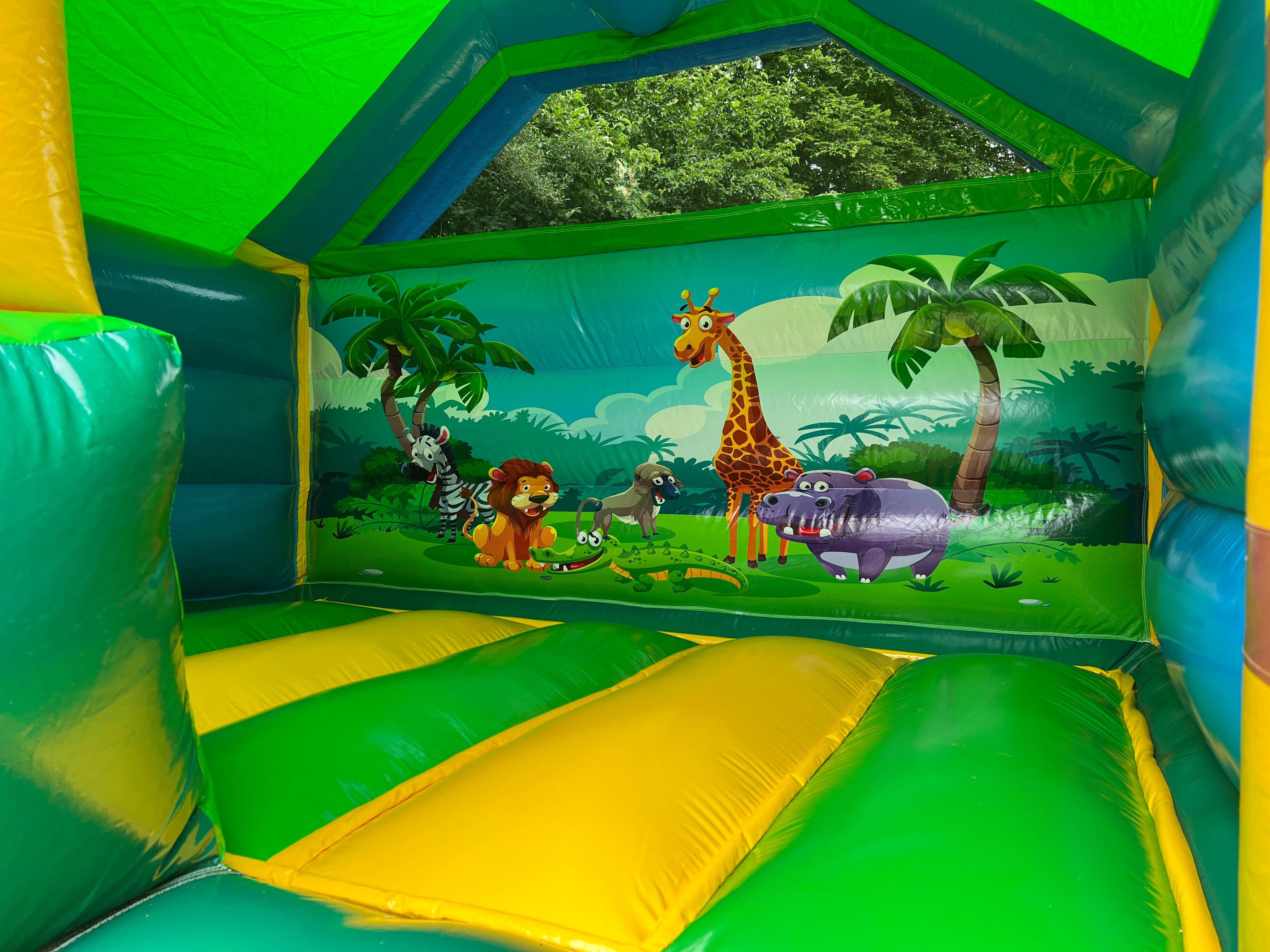 Hüpfburg Jungle mit Rutsche mieten – 3