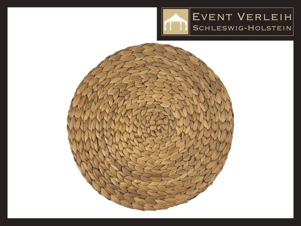 Platzteller Holz Glas Gold Silber Deko in Kiel mieten – Eventverleih – 4