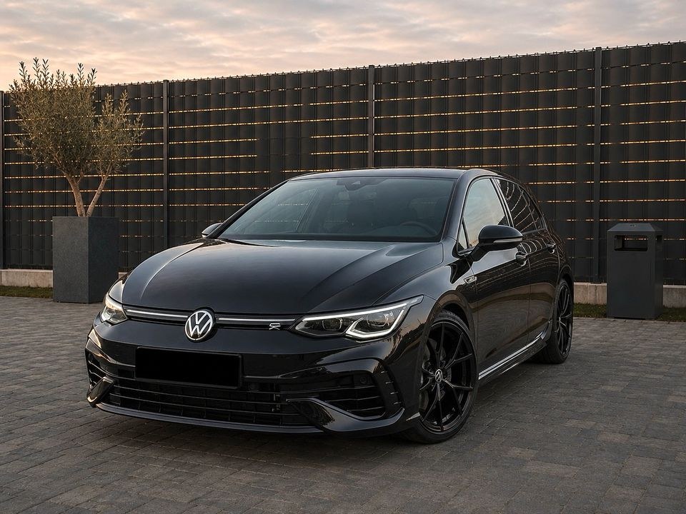 VW Golf 8R Akrapovic Auspuff 24h mieten bei Skyline Rental