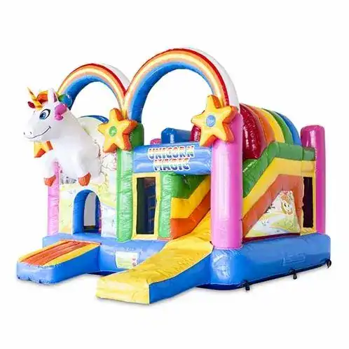 Einhorn Hüpfburg mieten