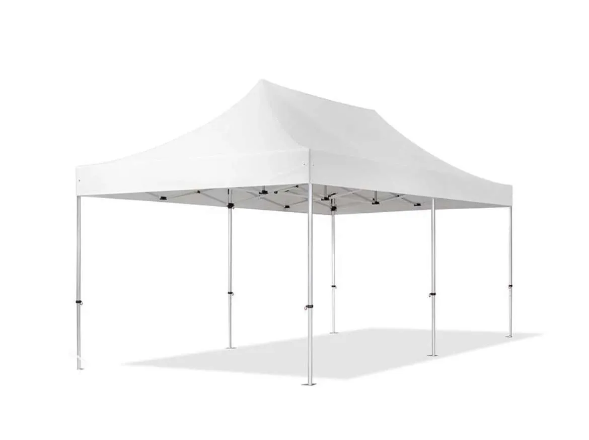 Alu Pavillon 4x8m Weiß mieten – 4