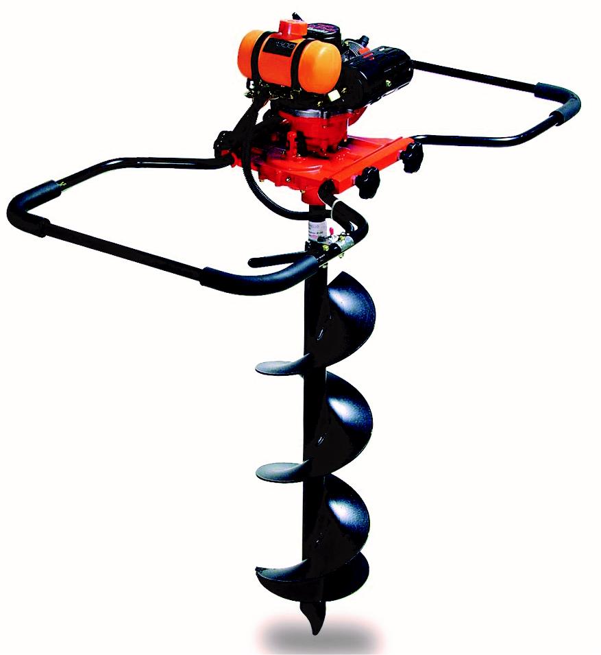 Erdbohrgerät bis Ø 30 cm, Zweimanngerät, Benzingemisch