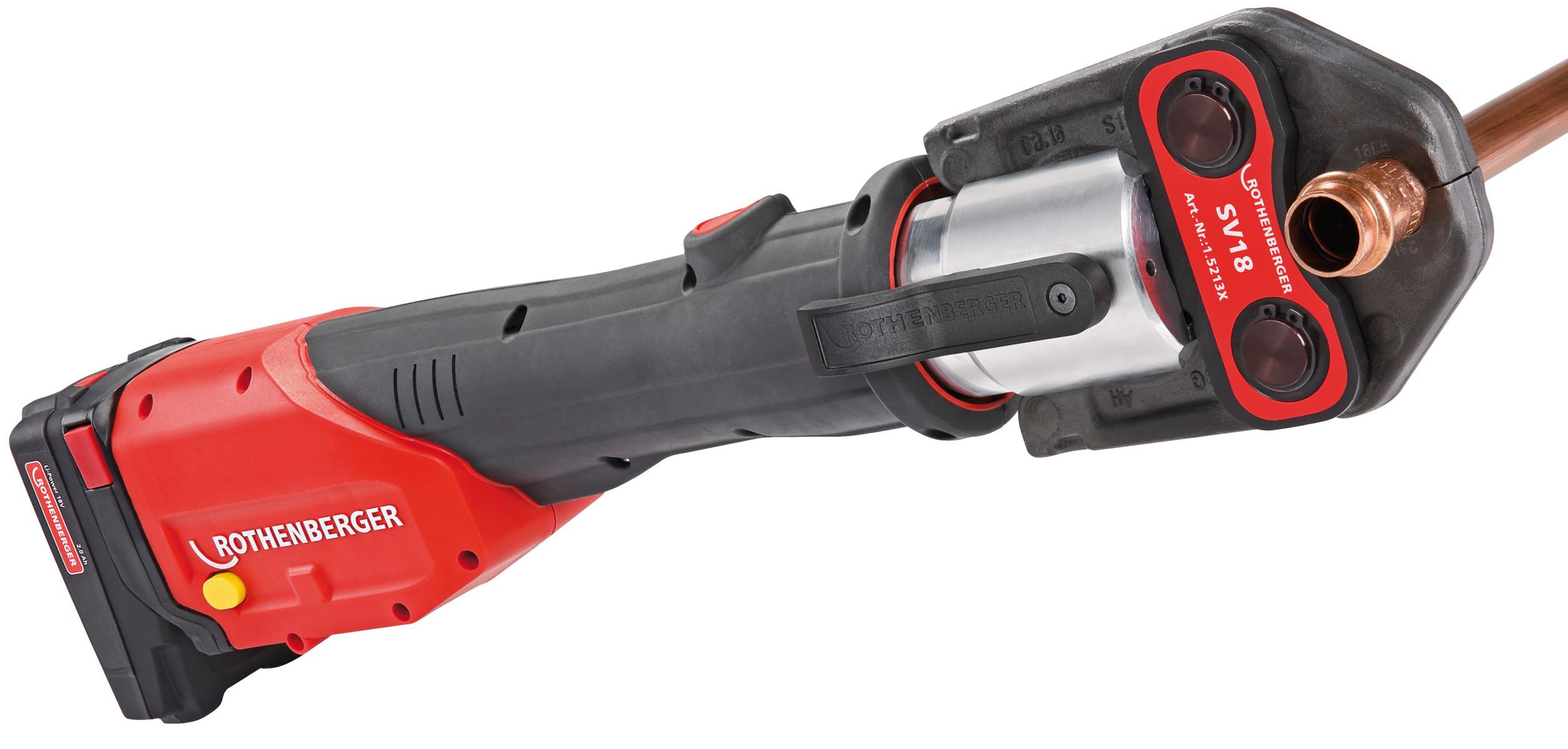 Fitting-Presszange mit einer Pressbacke, Akku