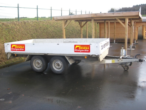 Anhänger, zul. GG 3.500 kg, Nutzlast max. 2.500 kg, Ladefläche 3,74 x 1,80 m – 2