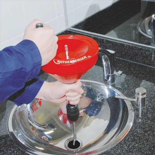Rohrreinigungsspirale, Handbetrieb oder mit Bohrmaschine – 2