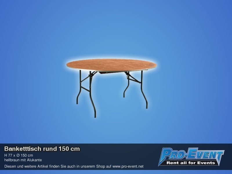 Banketttisch rund 150cm – 2
