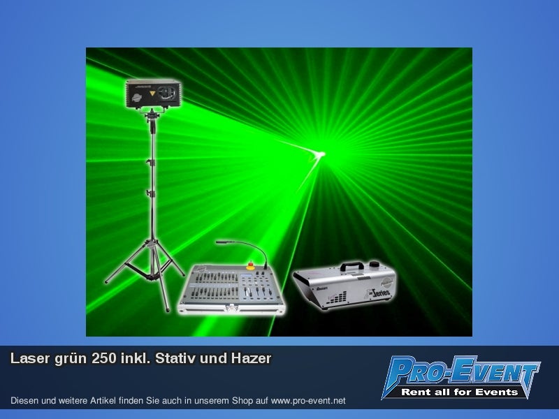 Laser grün 250 inkl, Stativ und Hazer – 2