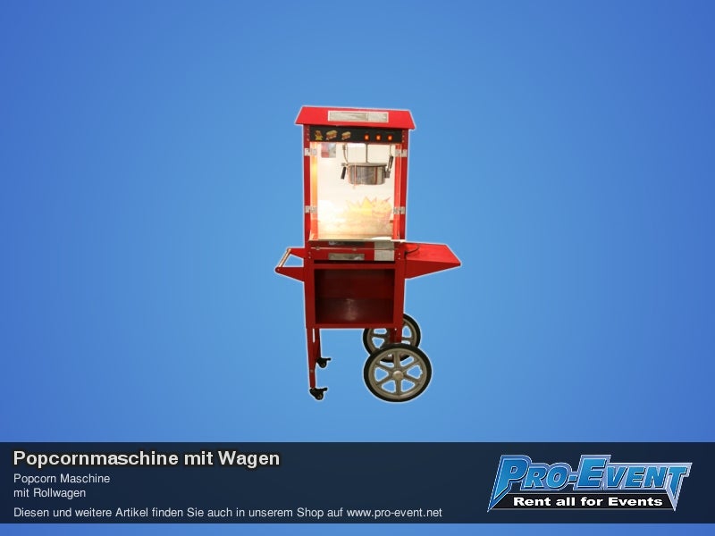 Popcornmaschine mit Wagen – 2