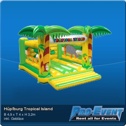 Hüpfburg Tropical Island
