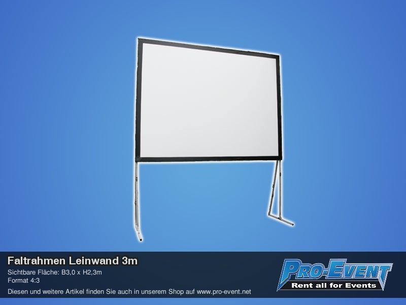 Faltrahmen Leinwand 3m – 2