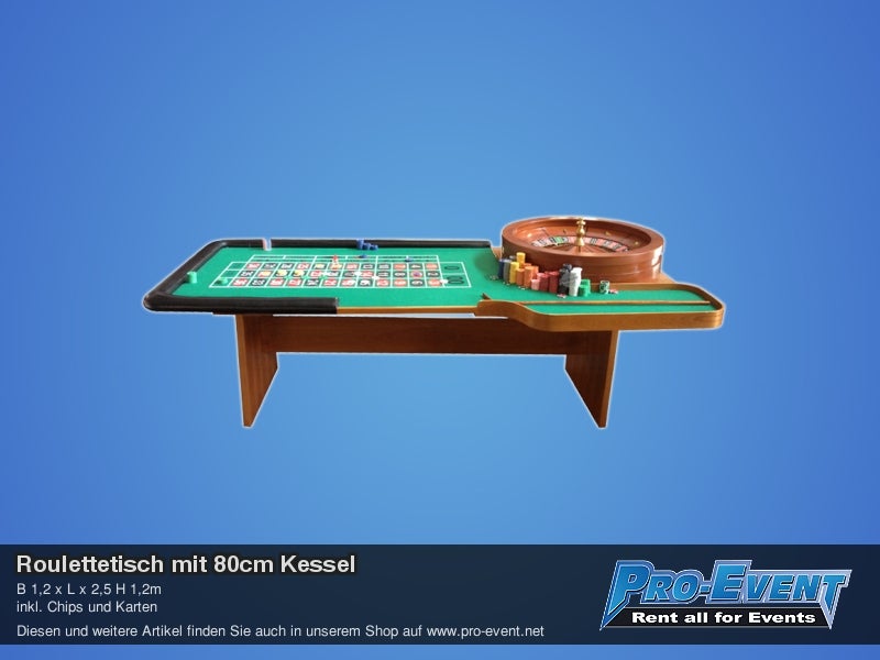 Roulettetisch mit 80cm Kessel – 2