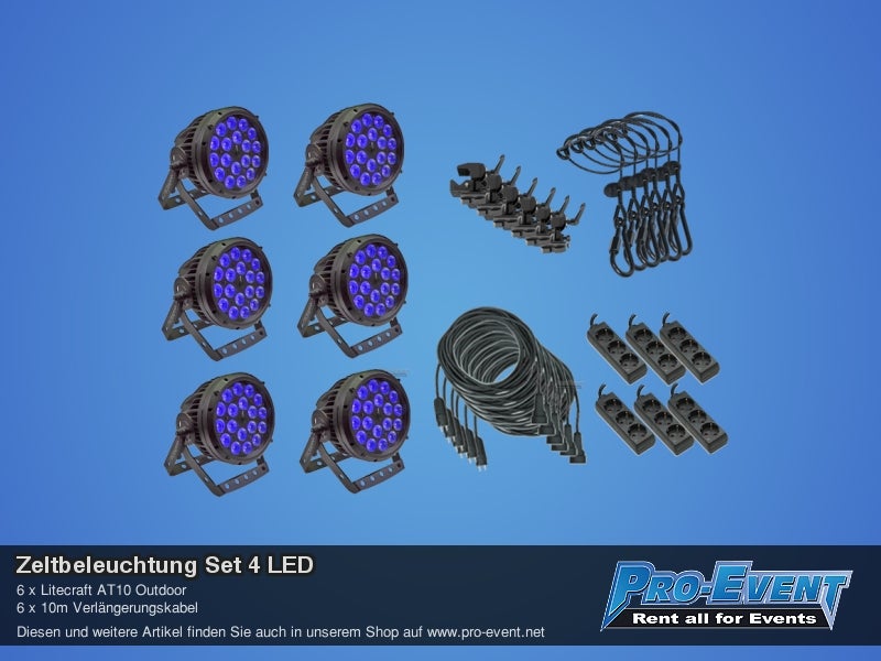 Zeltbeleuchtung Set 4 LED – 2
