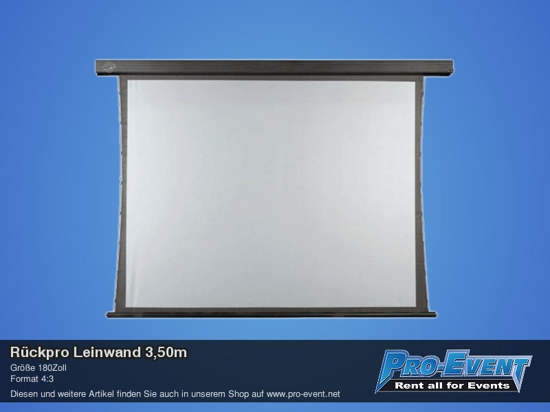 Rückpro Leinwand 3,50m – 2
