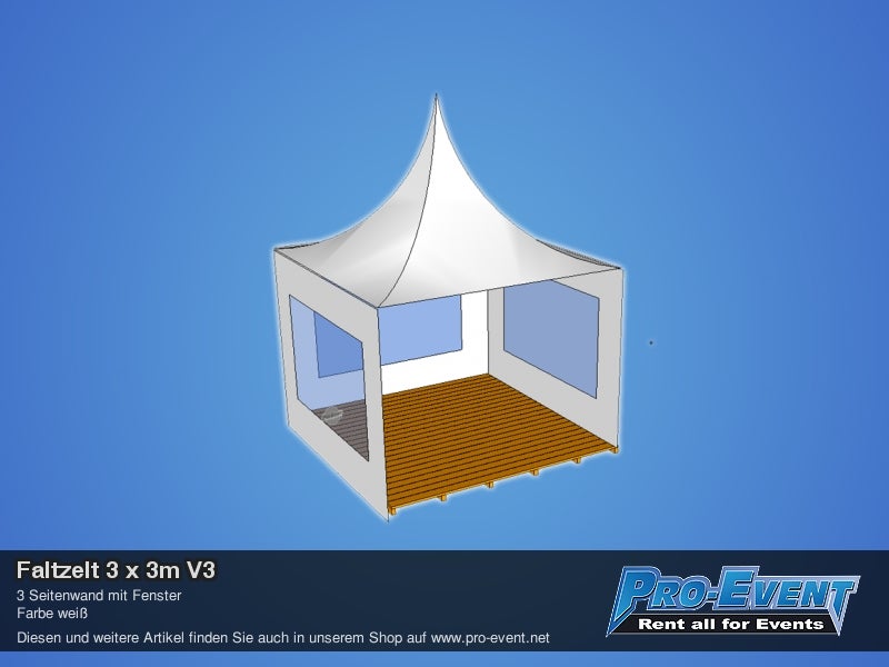 Faltzelt 3 x 3m V3 – 2