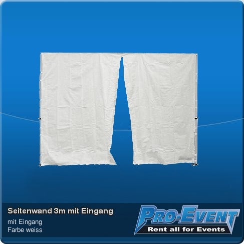 Seitenwand 3m mit Eingang